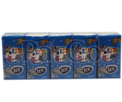 Носни кърпи Tex kids трипалстови 10бр Сини