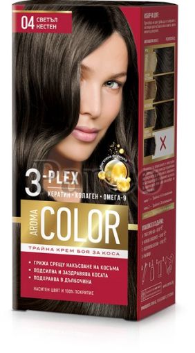 Боя за коса Aroma color 04 Светъл кестен  