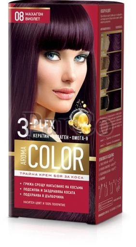 Боя за коса Aroma color 08 Махагон виолет  