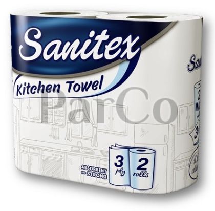 Кухненска ролка макси Sanitex трипластова 2 ролки
