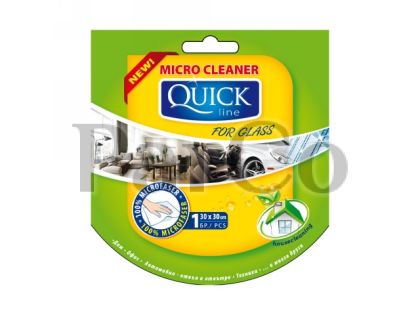 Микрофибърна кърпа за стъкла Quick 30х30см 