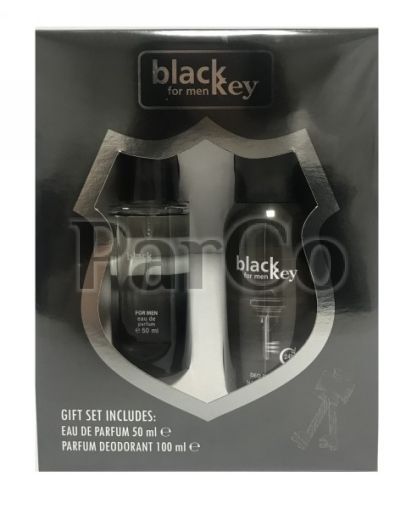 Комплект Lucky мъжки парфюм 50 мл + 100 мл дезодорант Black key