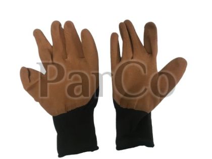 Работни ръкавици 12 чифта стек кафяви