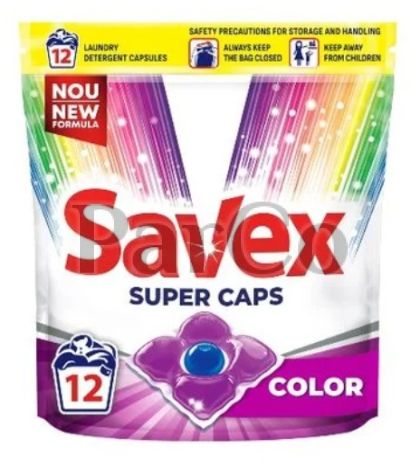 Капсули за пране Savex color 12 броя пакет