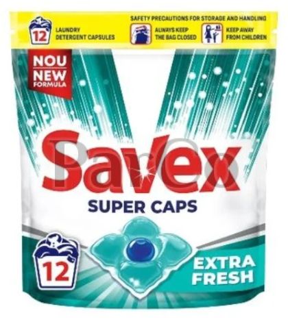 Капсули за пране Savex extra fresh 12 броя пакет