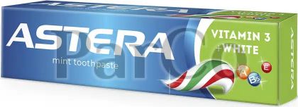 Паста за зъби Astera 110г vitamin 3+white