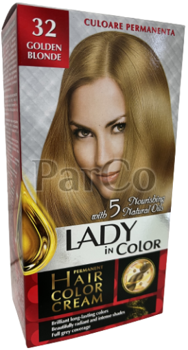 Боя за коса Lady Color 32 златно русо