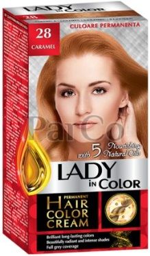 Боя за коса Lady color 28 карамел 