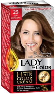 Боя за коса Lady color 25 горещ шоколад 