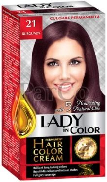 Боя за коса Lady color 21 бургунд  