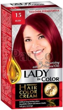 Боя за коса Lady color 15 рубин 