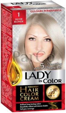 Боя за коса Lady color 1 сребристо рус   