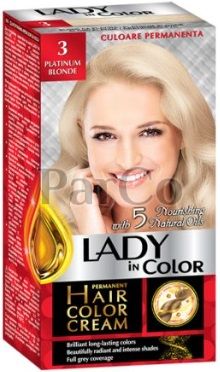Боя за коса Lady color 3 пепелно рус  