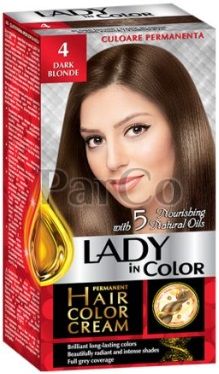 Боя за коса Lady color 4 тъмно рус 