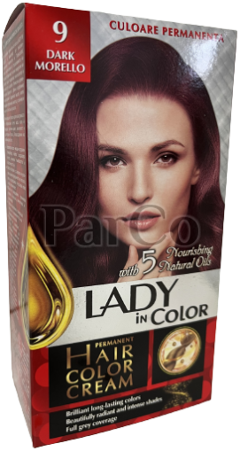 Боя за коса Lady color 9 тъмна вишна 