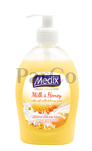 Течен сапун помпа Medix 400мл Мilk & Honey