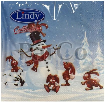 Коледни салфетки Lindy collection 20 броя 33х33 см