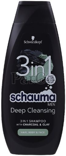Шампоан Schauma men 400 мл 3in1 deep cleansing
