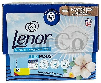 Капсули за пране Lenor ALLin1 14 броя x 25г cotton