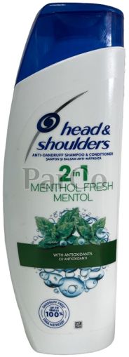 Шампоан Head & Shoulders 360 мл 2in1 menthol fresh