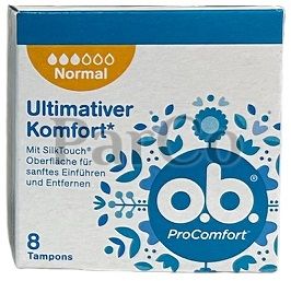 Дамски тампони O.B. Procomfort 8 normal  