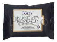 Мокри кърпи за грим Pozzy 20 броя черни