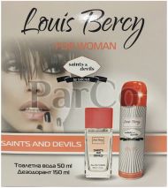 Дамски комплект Louis Bercy ЕДТ 50 мл + дезодорант 150 мл Saints and Devils