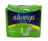 Дамски превръзки Always Classic Standart 10 броя